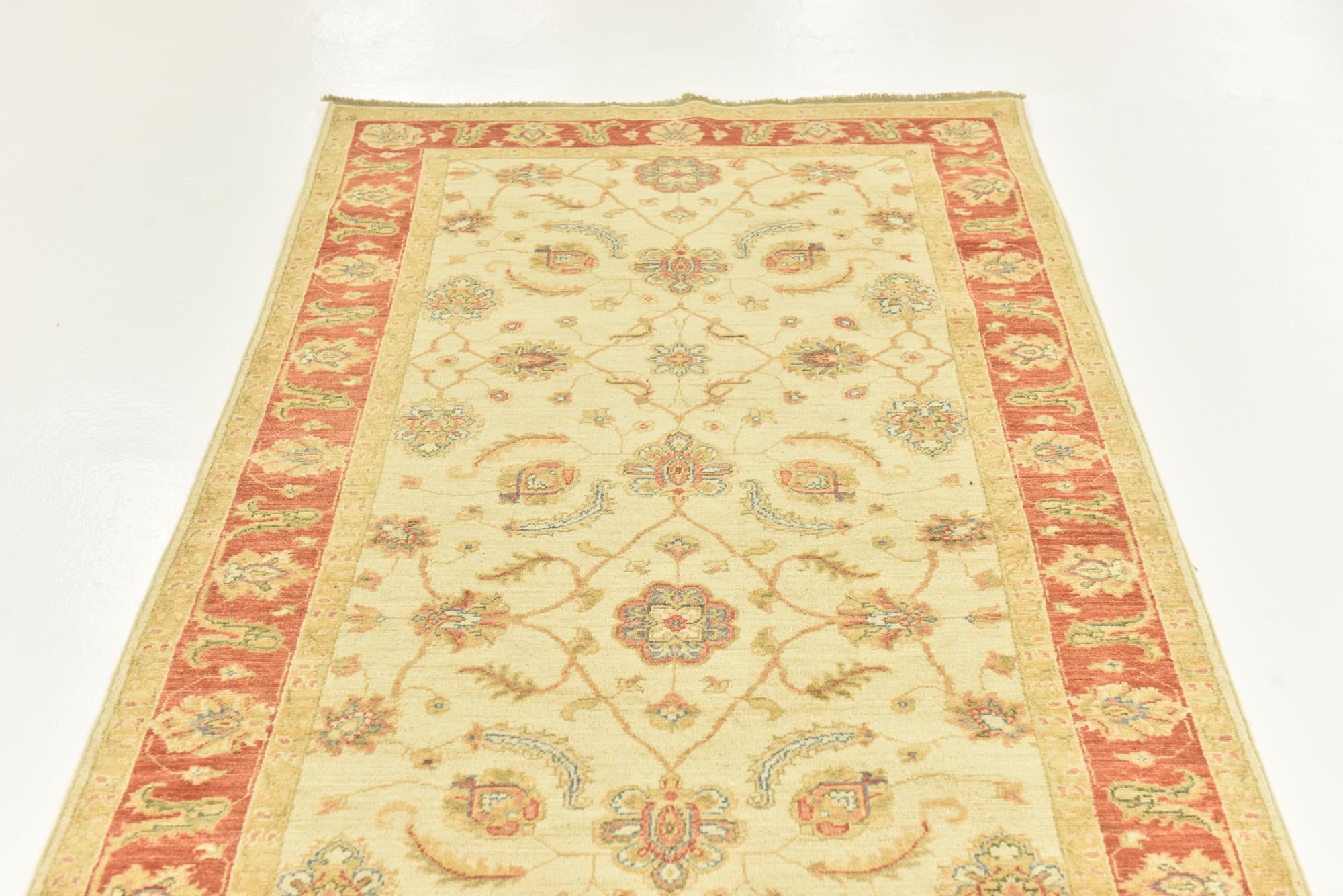 3' 10 x 17' 5 Hand Knotted Peshawar Ziegler Runner Rug