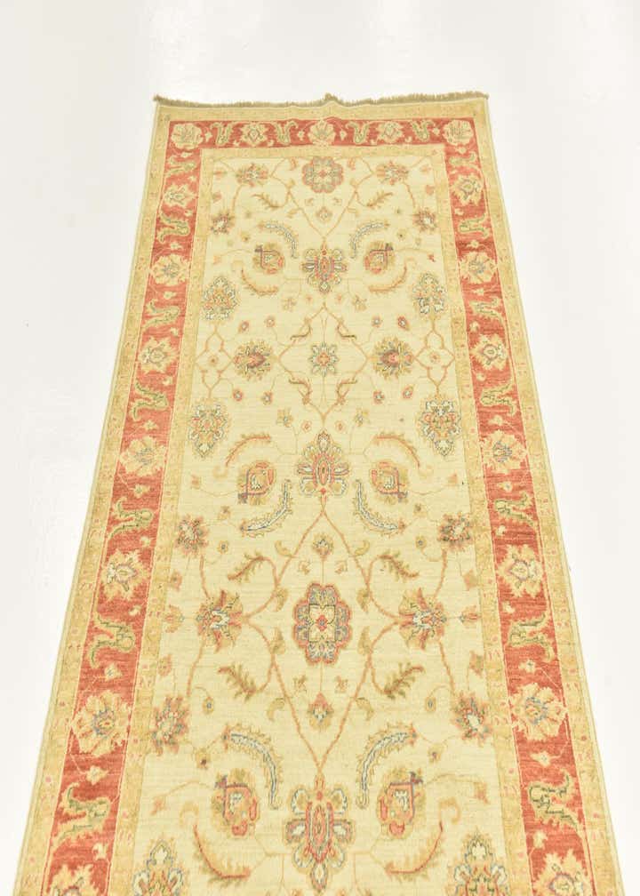 3' 10 x 17' 5 Hand Knotted Peshawar Ziegler Runner Rug