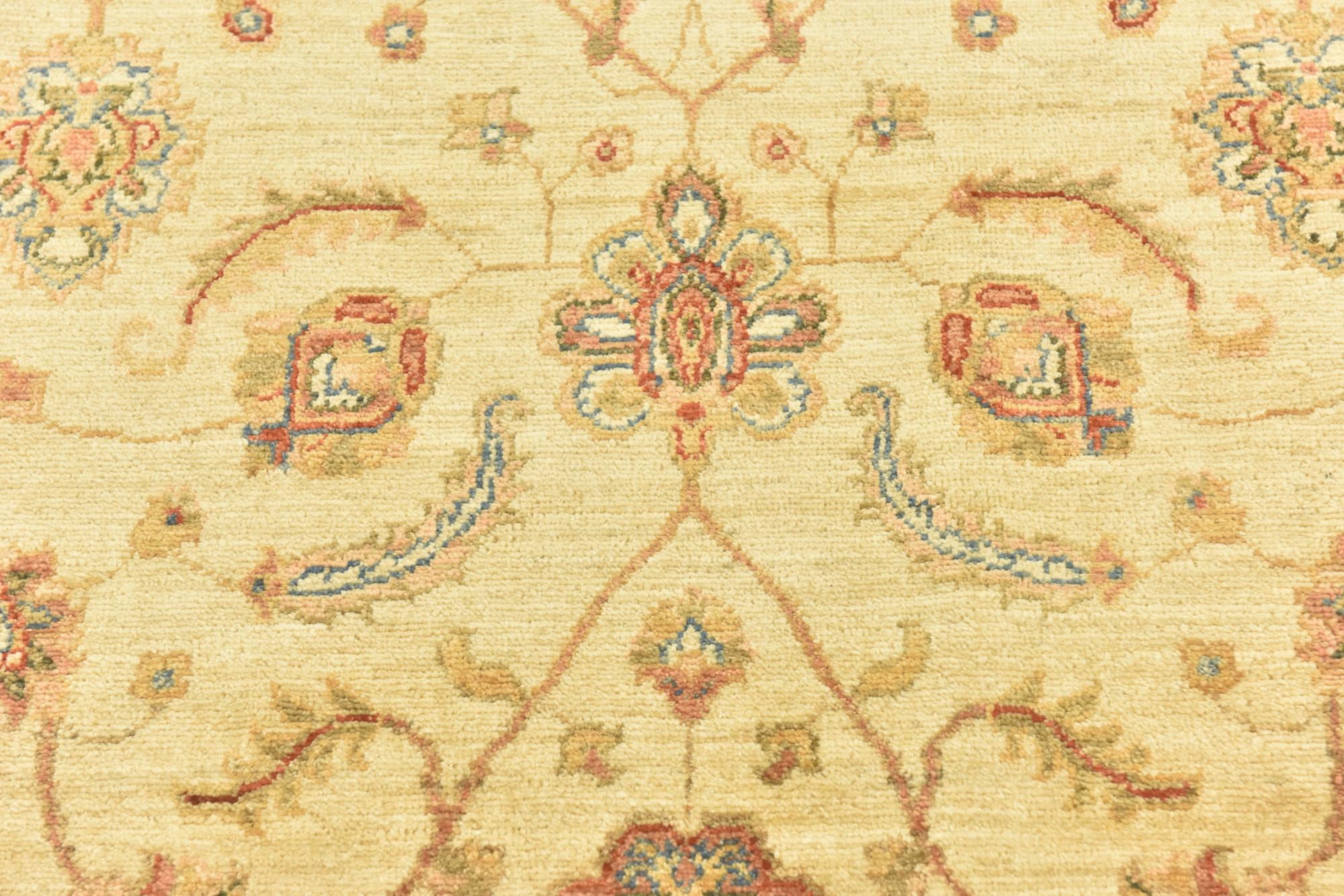 3' 10 x 17' 5 Hand Knotted Peshawar Ziegler Runner Rug