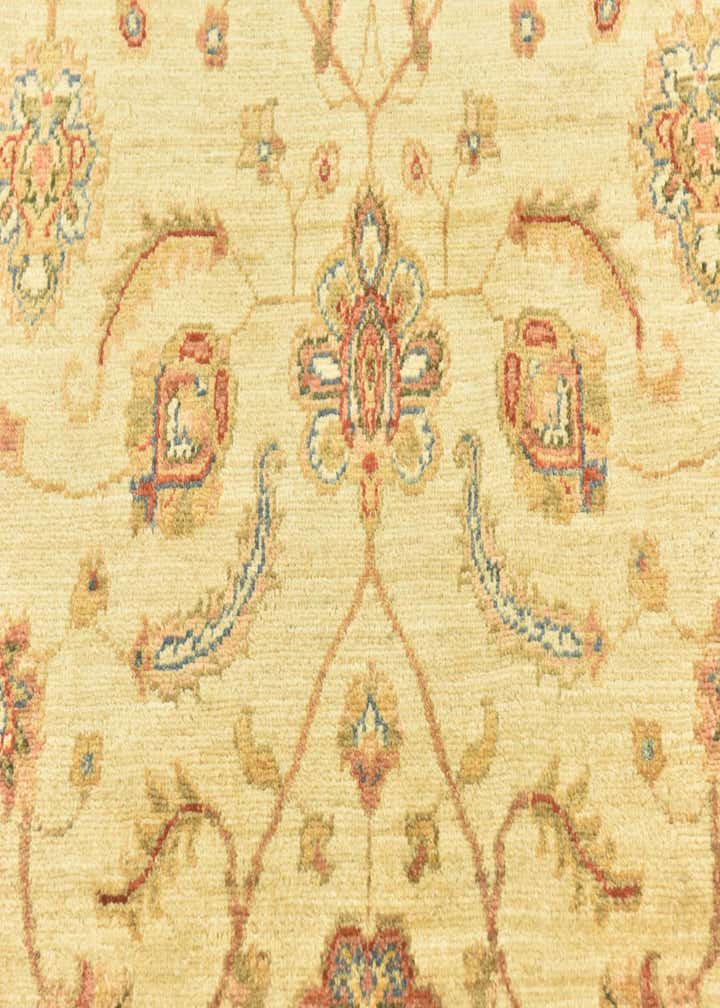 3' 10 x 17' 5 Hand Knotted Peshawar Ziegler Runner Rug