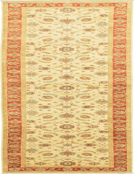 3' 10 x 17' 5 Hand Knotted Peshawar Ziegler Runner Rug
