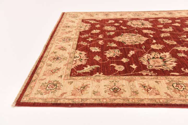 4' x 9' 8 Hand Knotted Peshawar Ziegler Runner Rug