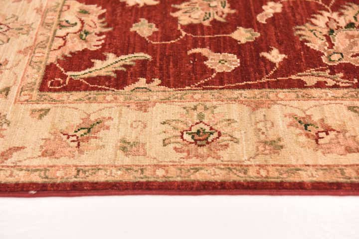 4' x 9' 8 Hand Knotted Peshawar Ziegler Runner Rug