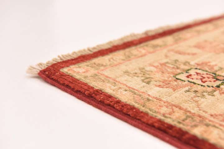 4' x 9' 8 Hand Knotted Peshawar Ziegler Runner Rug