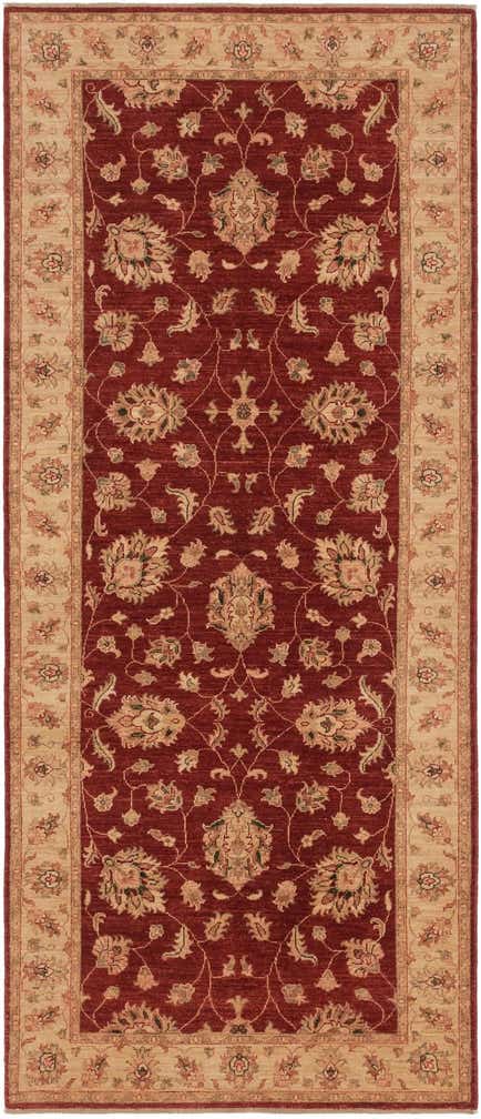 4' x 9' 8 Hand Knotted Peshawar Ziegler Runner Rug