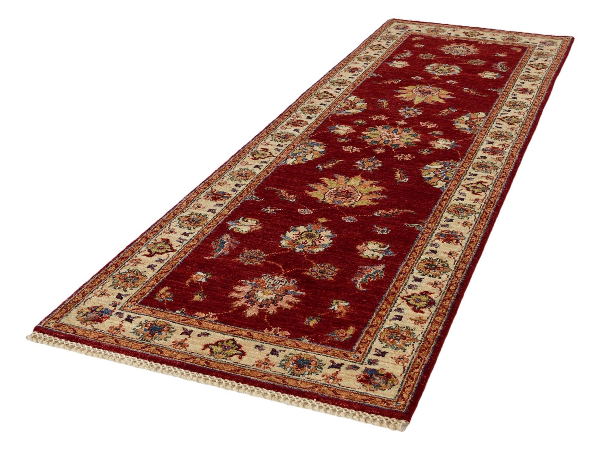 2' 8 x 8' 4 Hand Knotted Peshawar Ziegler Runner Rug