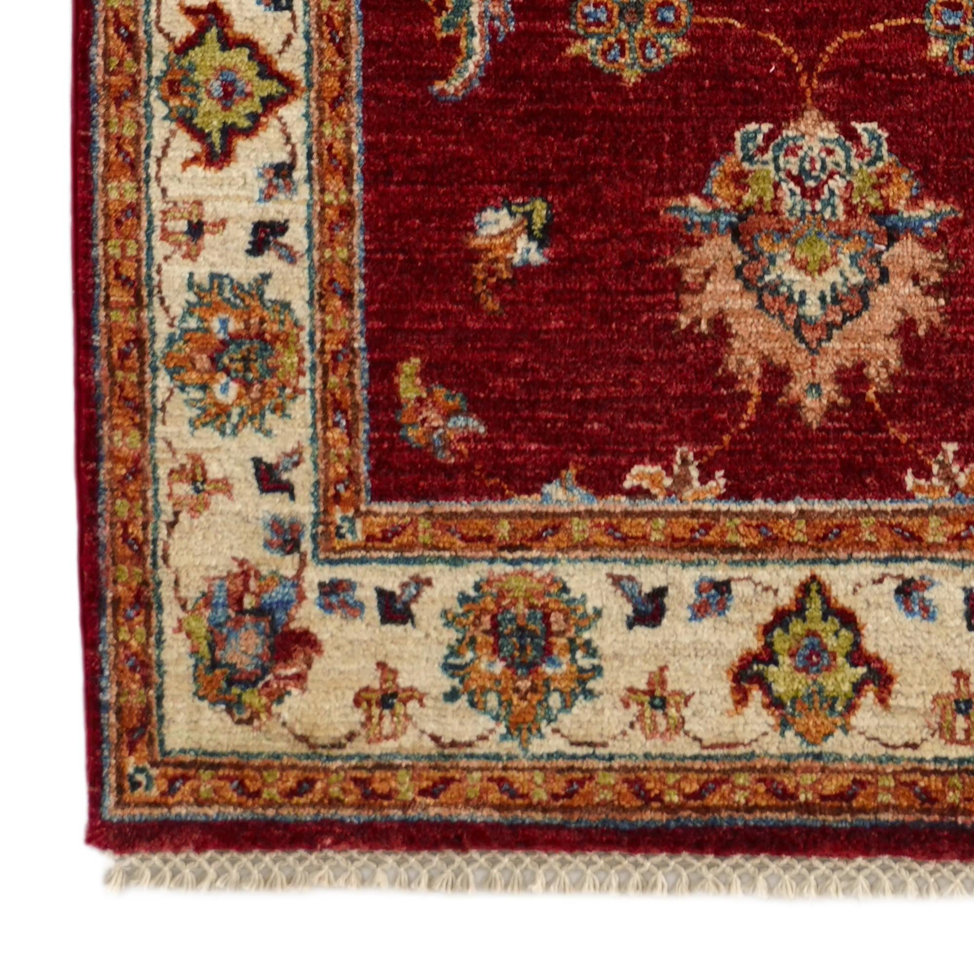 2' 8 x 8' 4 Hand Knotted Peshawar Ziegler Runner Rug