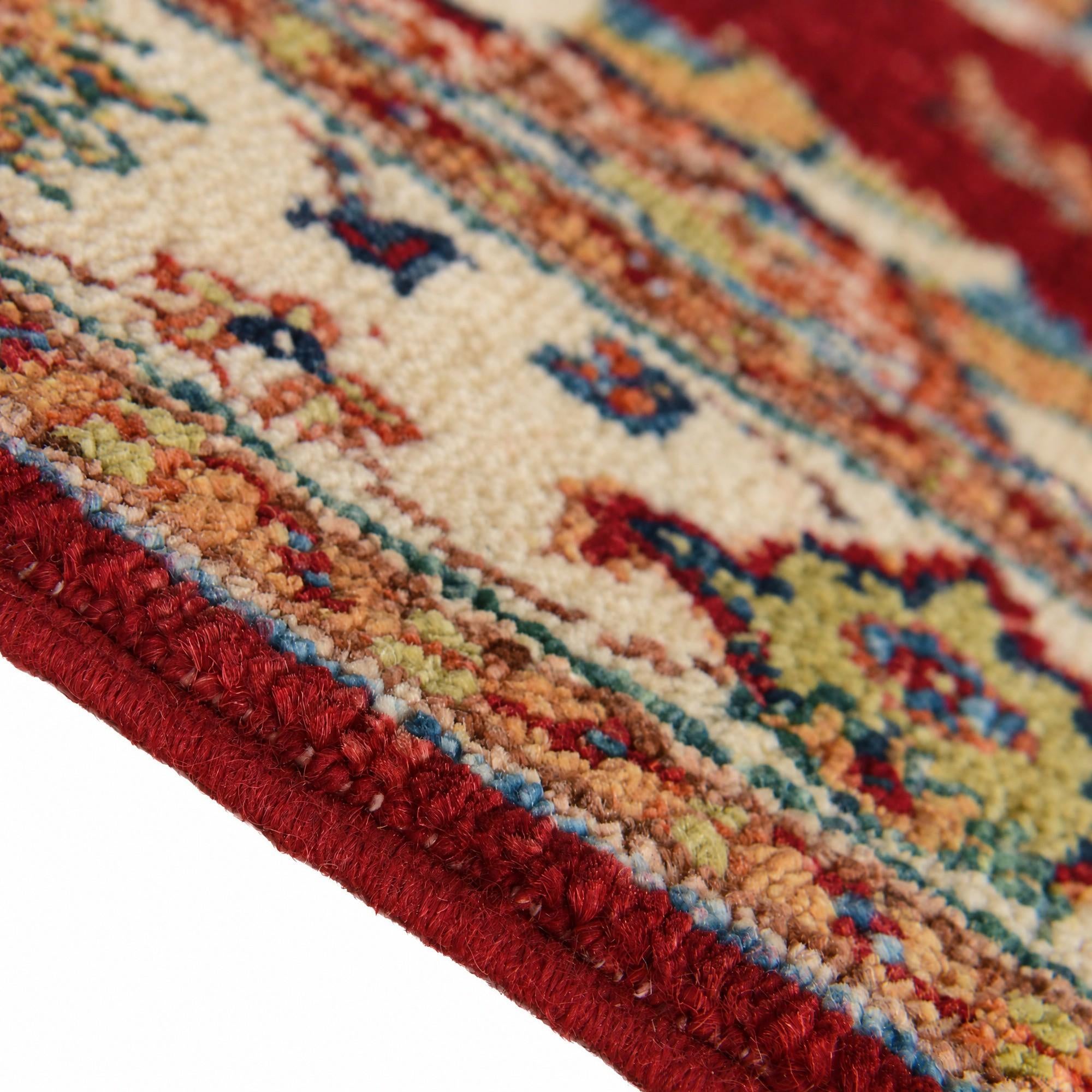 80cm x 255cm Hand Knotted Peshawar Ziegler Runner Rug