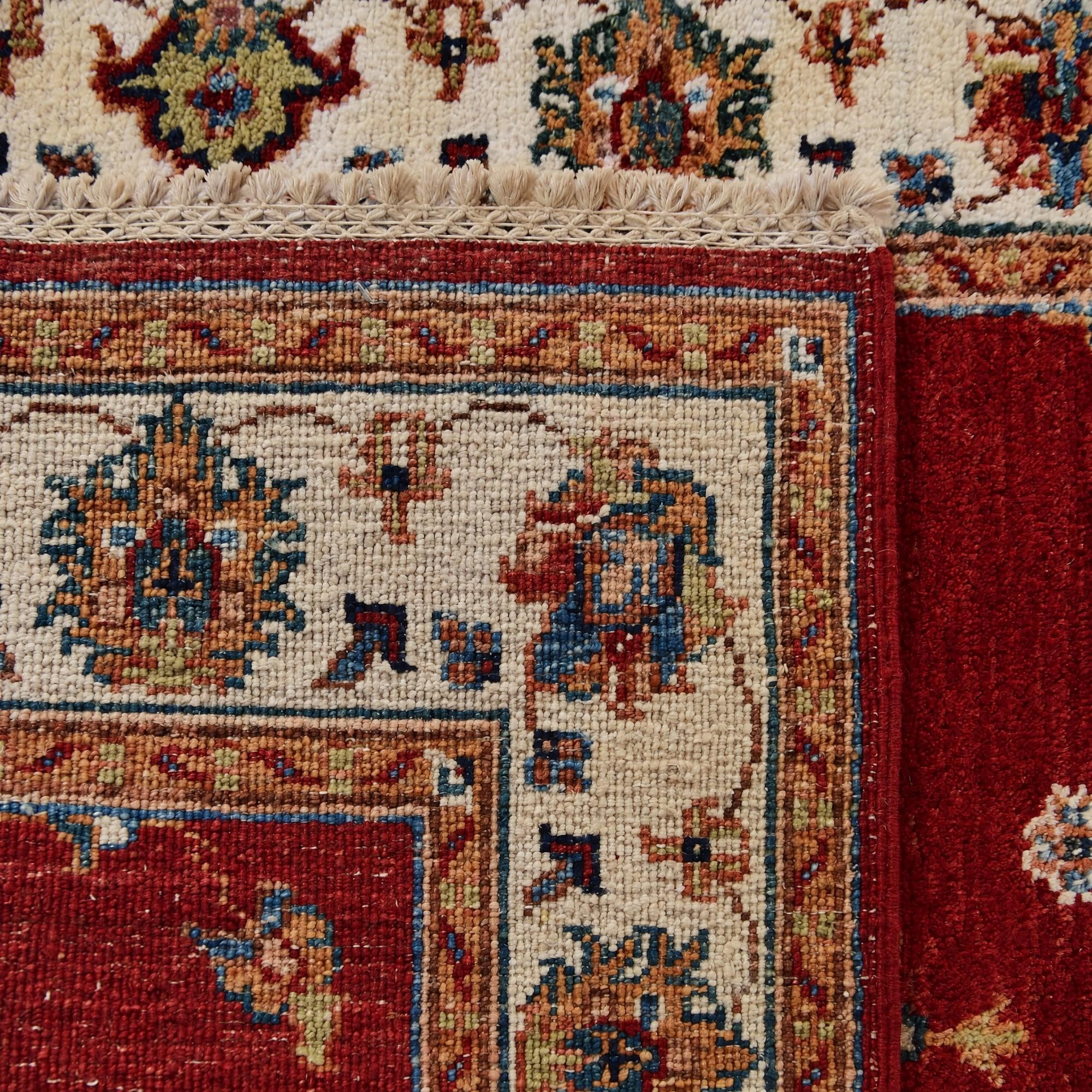 80cm x 255cm Hand Knotted Peshawar Ziegler Runner Rug