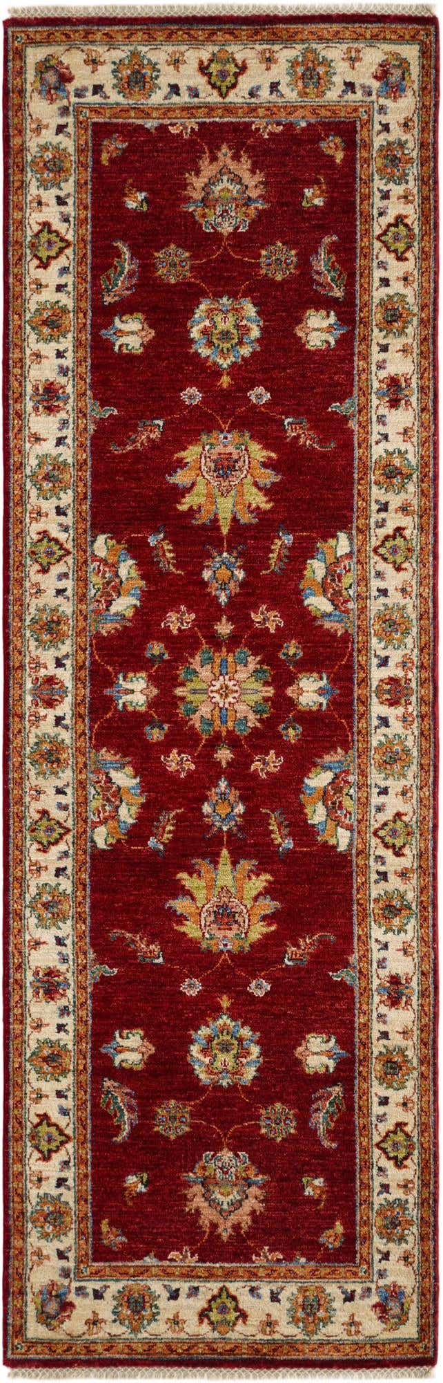 2' 8 x 8' 4 Hand Knotted Peshawar Ziegler Runner Rug