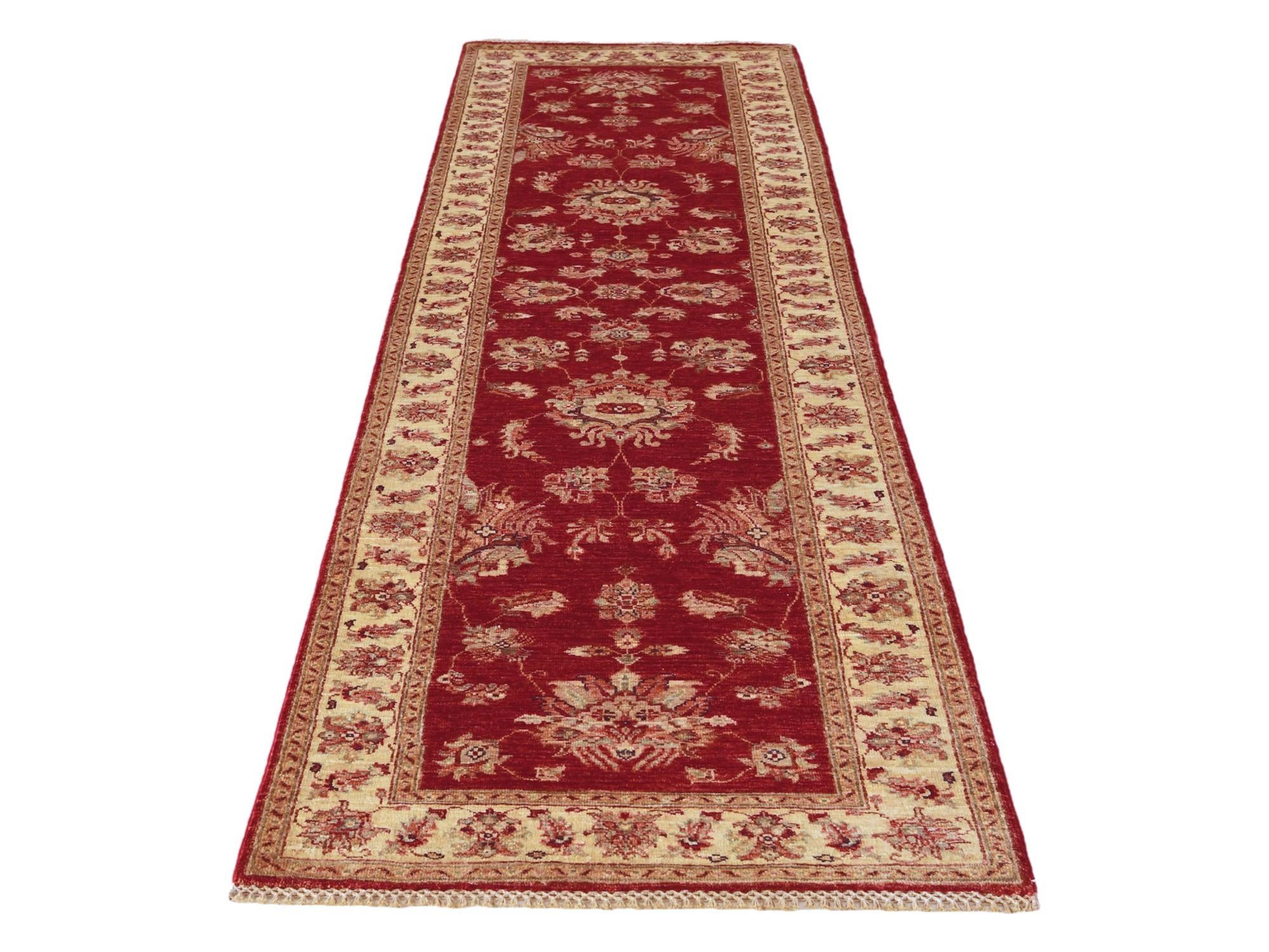 2' 10 x 10' 2 Hand Knotted Peshawar Ziegler Runner Rug