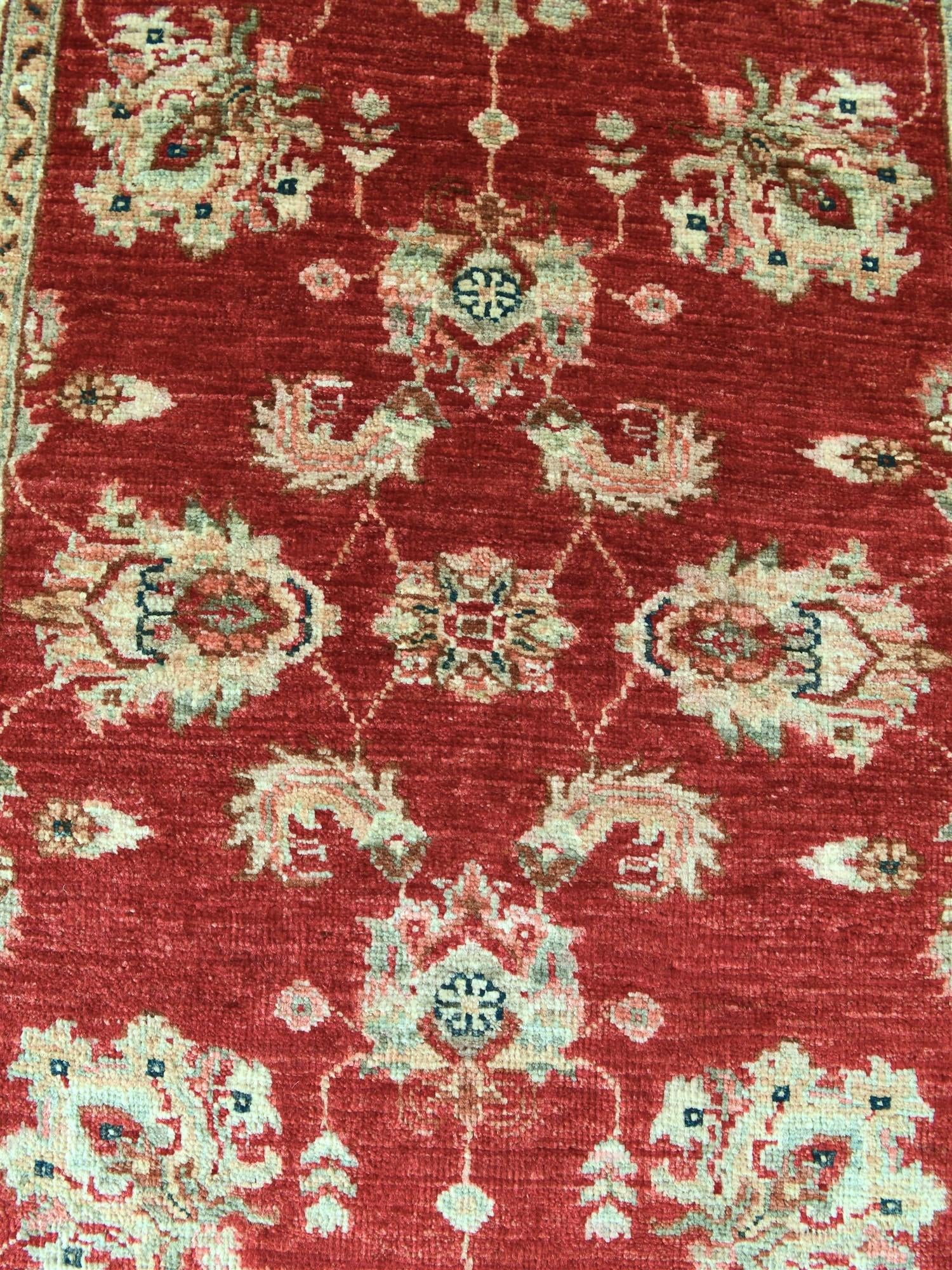 2' 10 x 10' 2 Hand Knotted Peshawar Ziegler Runner Rug