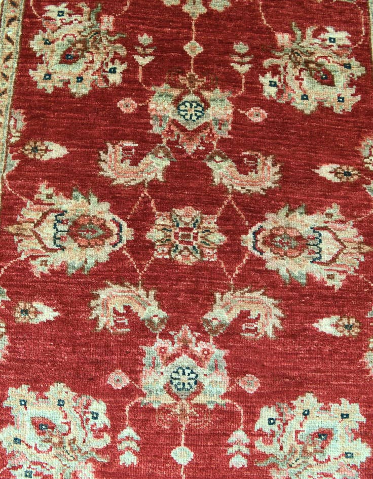 Detail image of 2' 10 x 10' 2 Hand Knotted Peshawar Ziegler Runner Rug