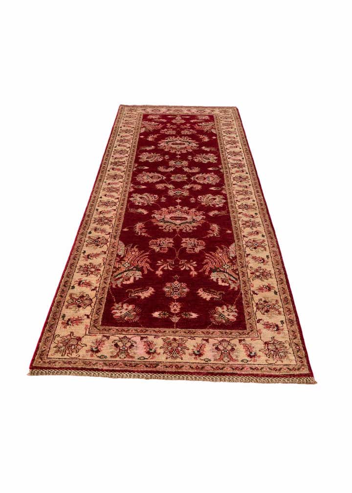 2' 9 x 8' 6 Hand Knotted Peshawar Ziegler Runner Rug