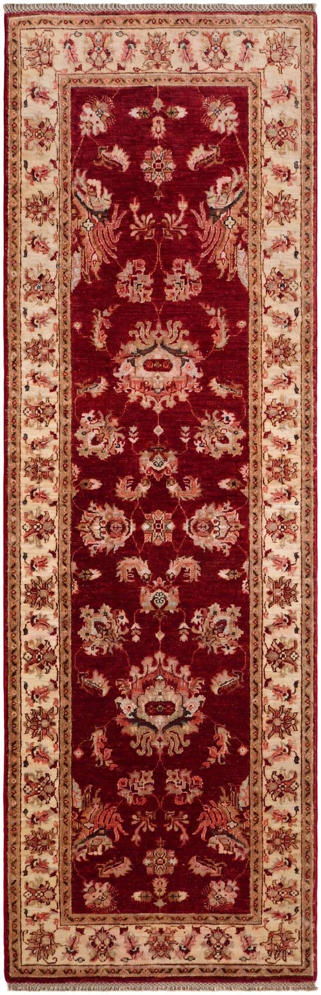 2' 9 x 8' 6 Hand Knotted Peshawar Ziegler Runner Rug