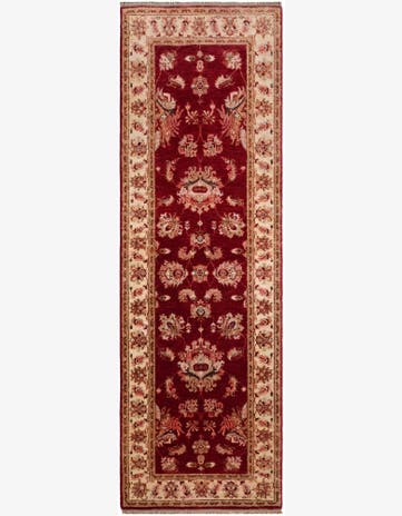 2' 9 x 8' 6 Hand Knotted Peshawar Ziegler Runner Rug