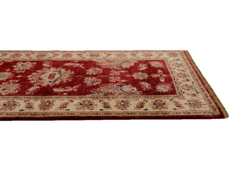 Detail image of 2' 9 x 8' 8 Hand Knotted Peshawar Ziegler Runner Rug