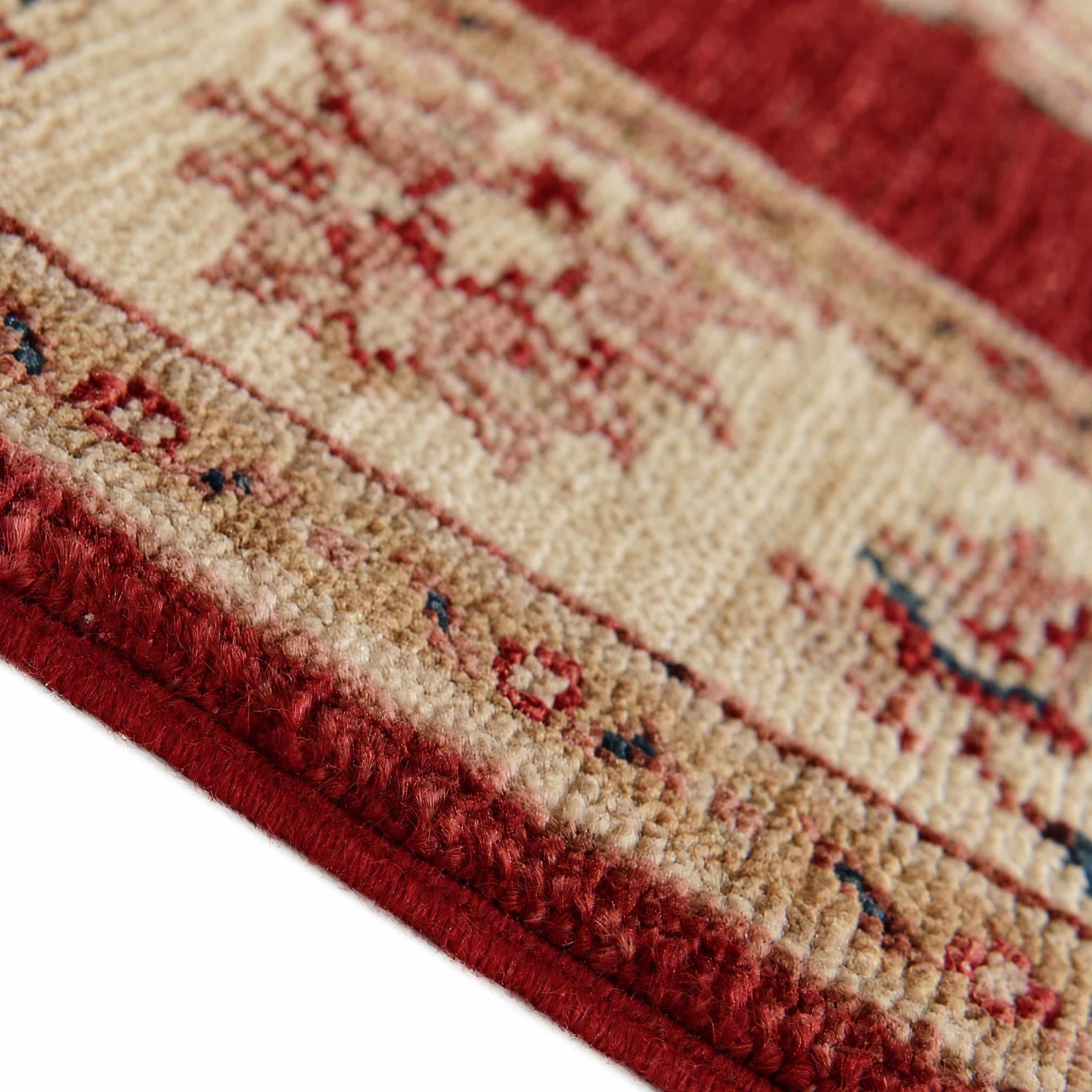 85cm x 265cm Hand Knotted Peshawar Ziegler Runner Rug
