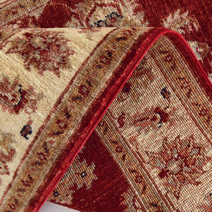 Detail image of 2' 9 x 8' 8 Hand Knotted Peshawar Ziegler Runner Rug