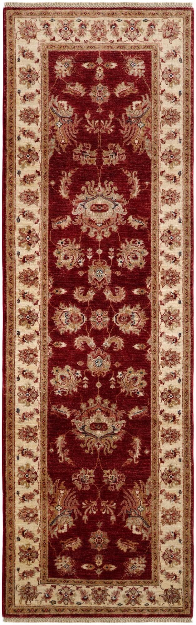 2' 9 x 8' 8 Hand Knotted Peshawar Ziegler Runner Rug
