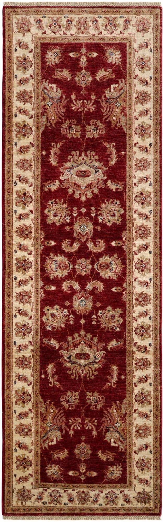 2' 9 x 8' 8 Hand Knotted Peshawar Ziegler Runner Rug
