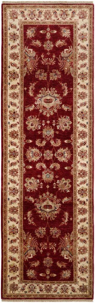 2' 9 x 8' 8 Hand Knotted Peshawar Ziegler Runner Rug