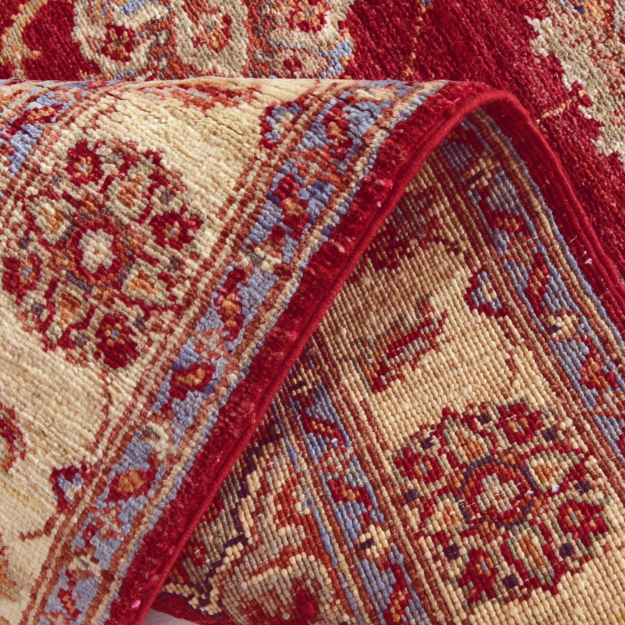 2' 8 x 8' 8 Hand Knotted Peshawar Ziegler Runner Rug