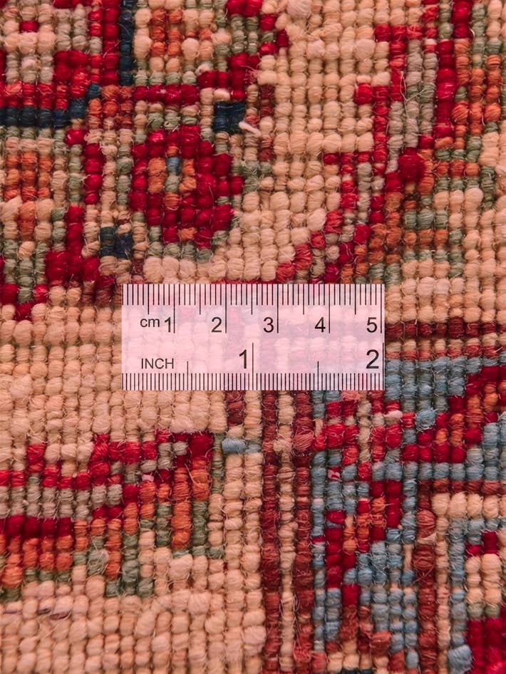 Detail image of 2' 8 x 8' 8 Hand Knotted Peshawar Ziegler Runner Rug