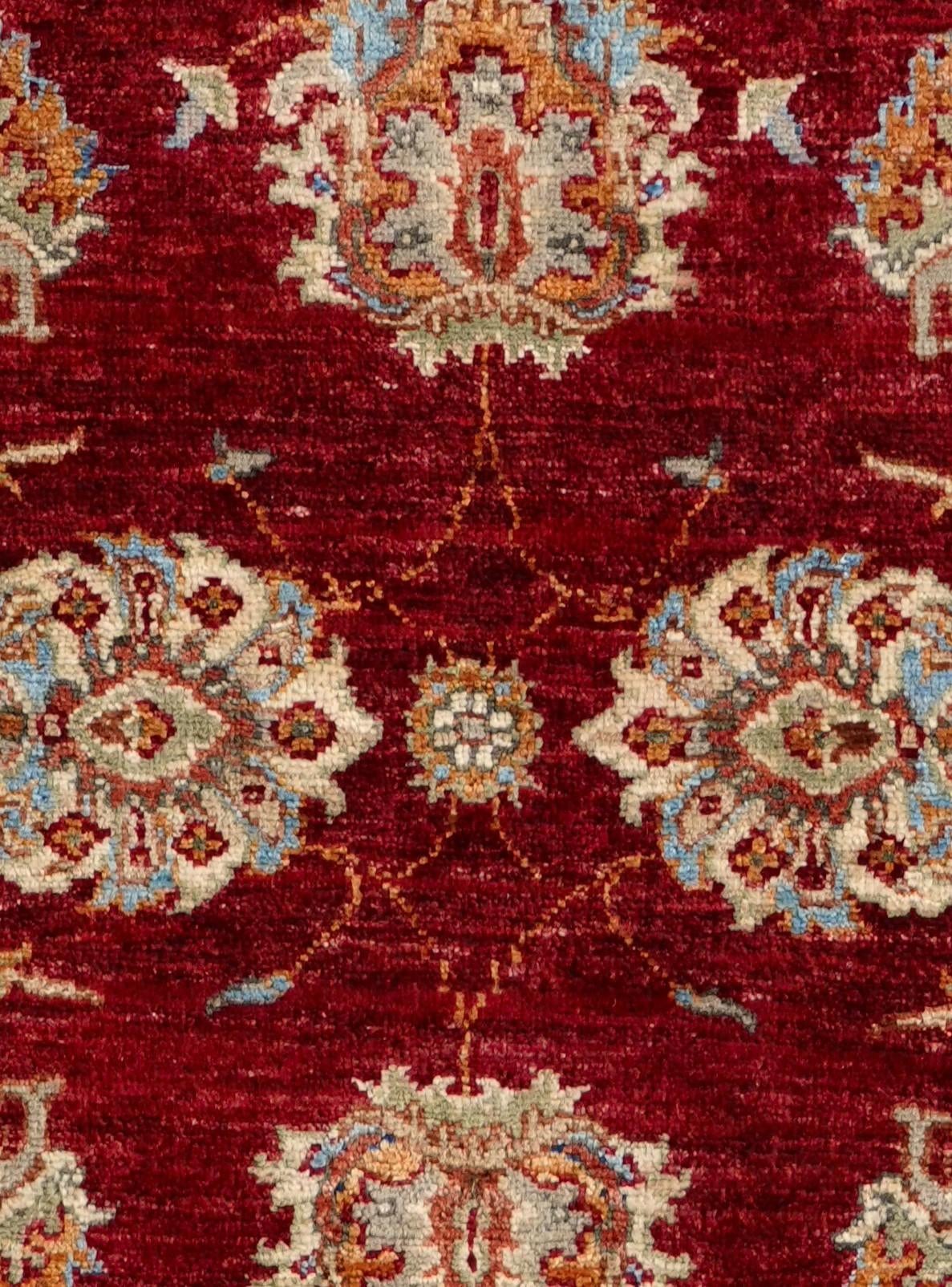 2' 8 x 8' 8 Hand Knotted Peshawar Ziegler Runner Rug