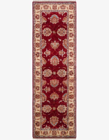 2' 8 x 8' 8 Hand Knotted Peshawar Ziegler Runner Rug