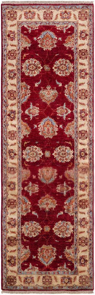 2' 8 x 8' 8 Hand Knotted Peshawar Ziegler Runner Rug