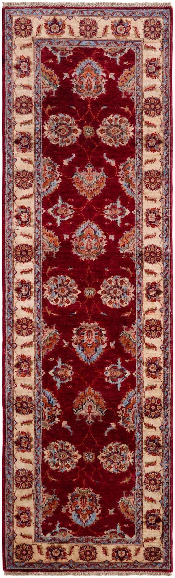2' 7 x 8' 8 Hand Knotted Peshawar Ziegler Runner Rug