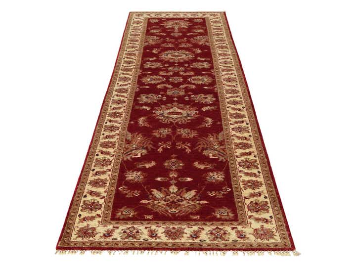 2' 9 x 9' 10 Hand Knotted Peshawar Ziegler Runner Rug
