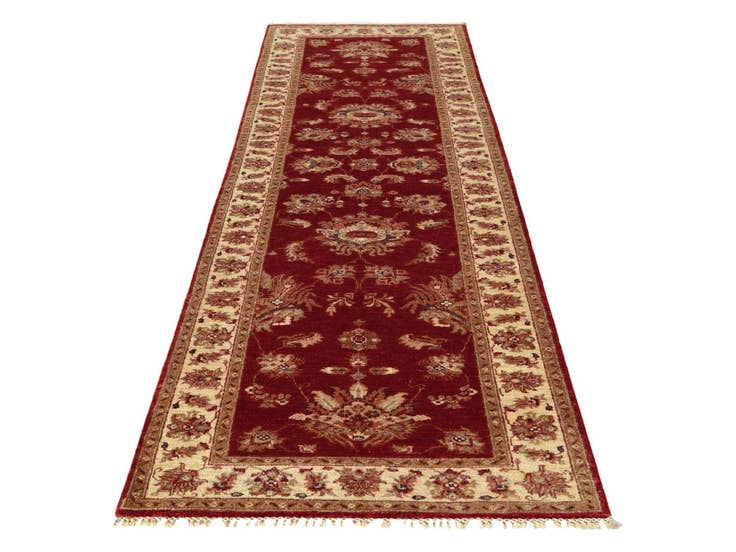 Detail image of 2' 9 x 9' 10 Hand Knotted Peshawar Ziegler Runner Rug