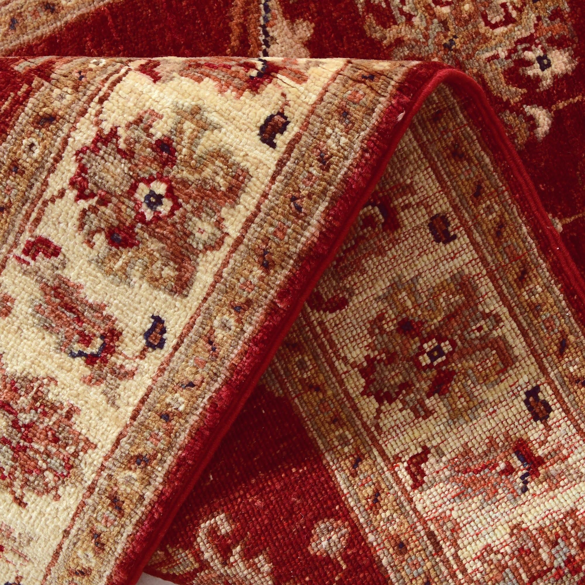 2' 9 x 9' 10 Hand Knotted Peshawar Ziegler Runner Rug