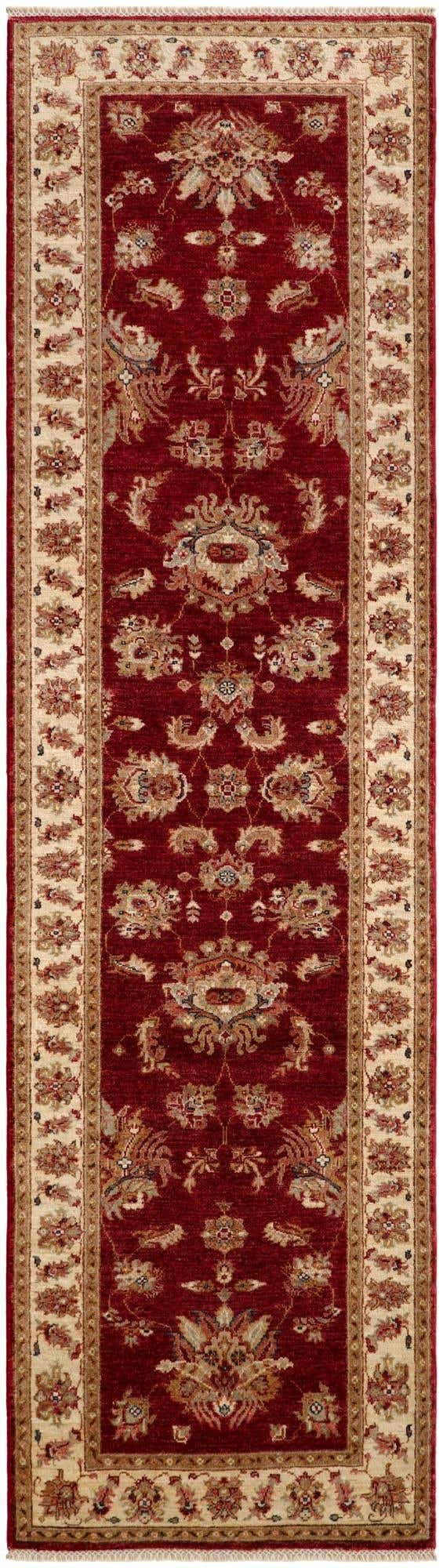 2' 9 x 9' 10 Hand Knotted Peshawar Ziegler Runner Rug