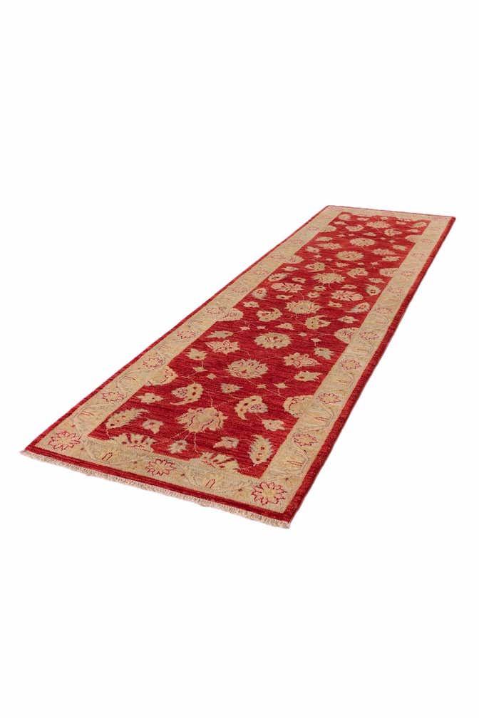 2' 7 x 9' 10 Hand Knotted Peshawar Ziegler Runner Rug