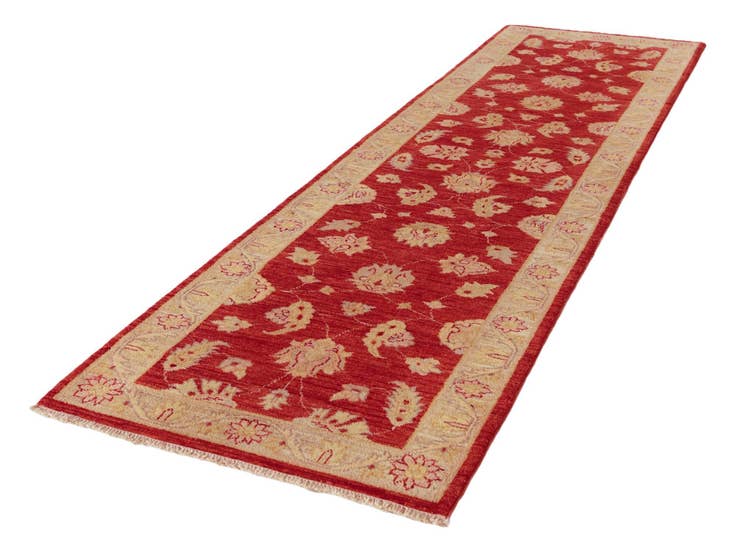 Detail image of 2' 7 x 9' 10 Hand Knotted Peshawar Ziegler Runner Rug