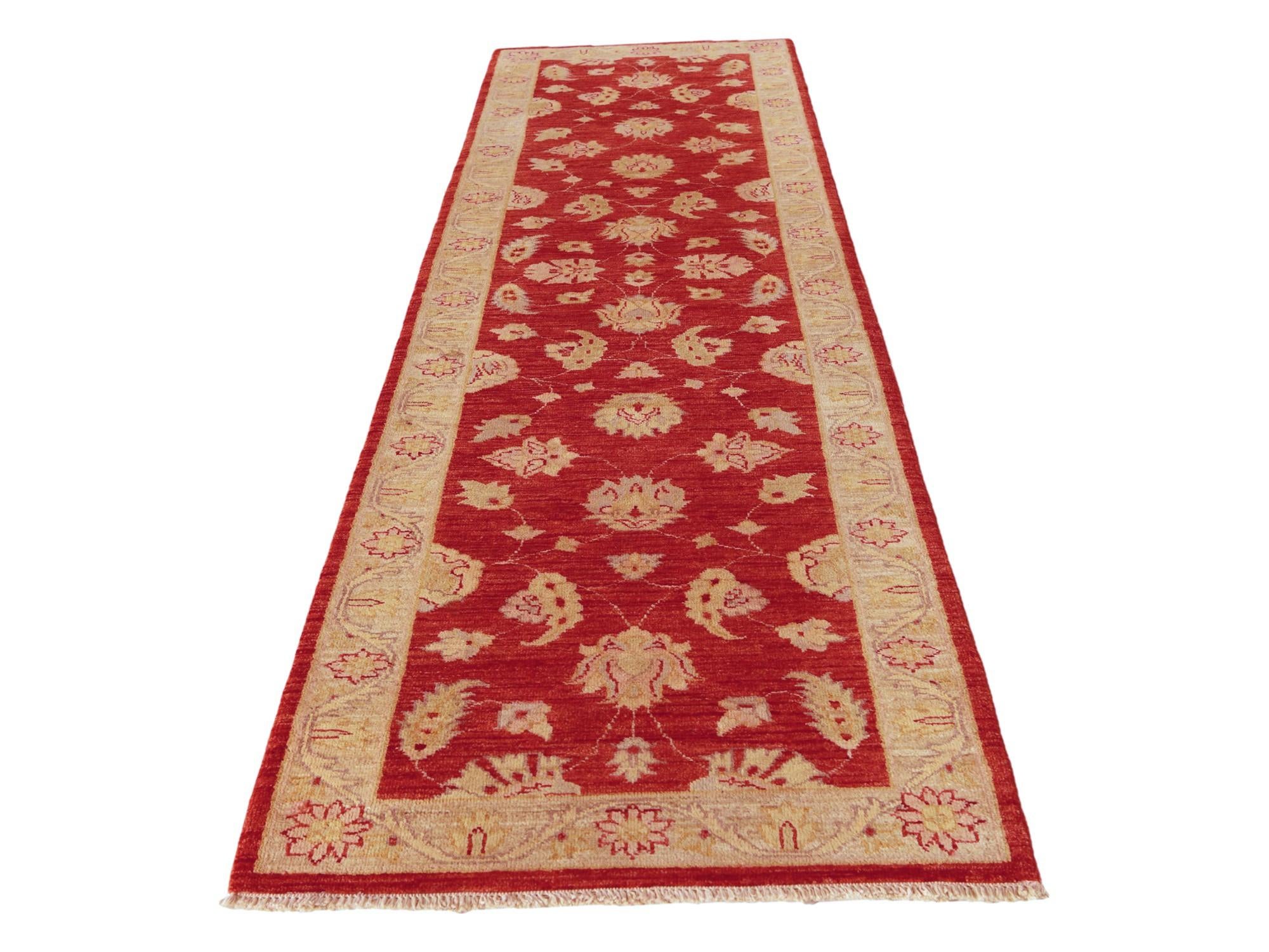 2' 7 x 9' 10 Hand Knotted Peshawar Ziegler Runner Rug