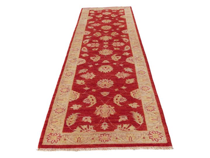 2' 7 x 9' 10 Hand Knotted Peshawar Ziegler Runner Rug