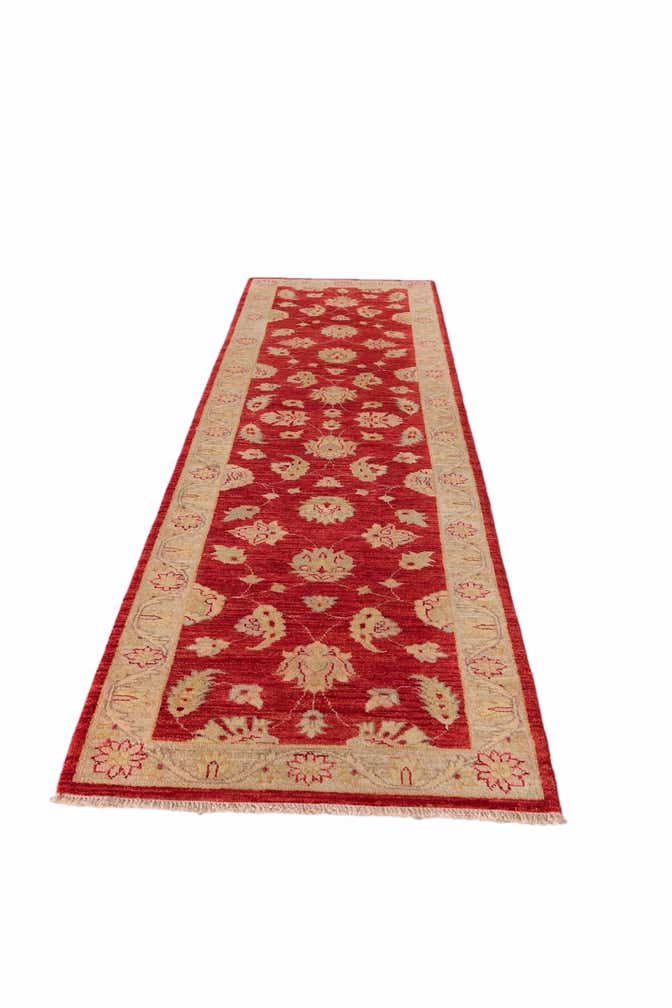 2' 7 x 9' 10 Hand Knotted Peshawar Ziegler Runner Rug