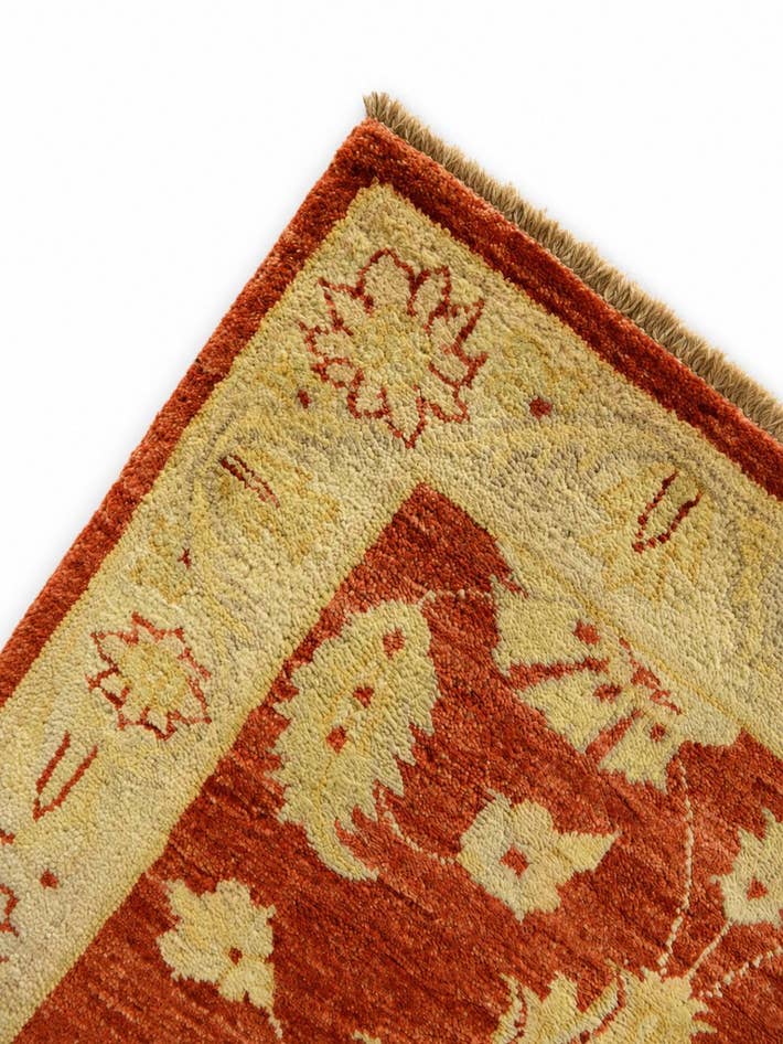 Detail image of 2' 7 x 9' 10 Hand Knotted Peshawar Ziegler Runner Rug