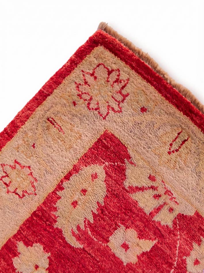 Detail image of 2' 7 x 9' 10 Hand Knotted Peshawar Ziegler Runner Rug