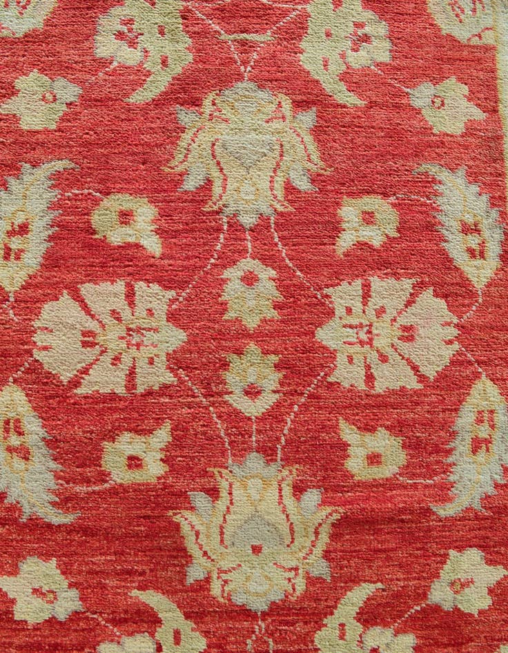 Detail image of 2' 7 x 9' 10 Hand Knotted Peshawar Ziegler Runner Rug