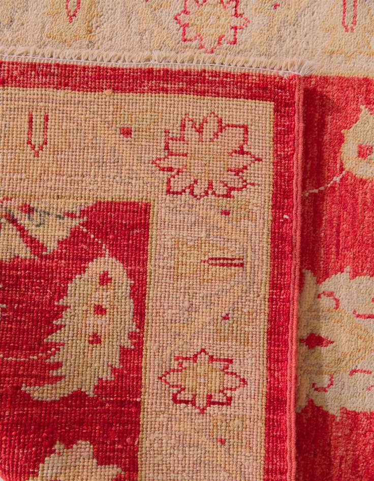Detail image of 2' 7 x 9' 10 Hand Knotted Peshawar Ziegler Runner Rug