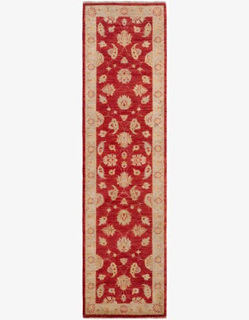 2' 7 x 9' 10 Hand Knotted Peshawar Ziegler Runner Rug