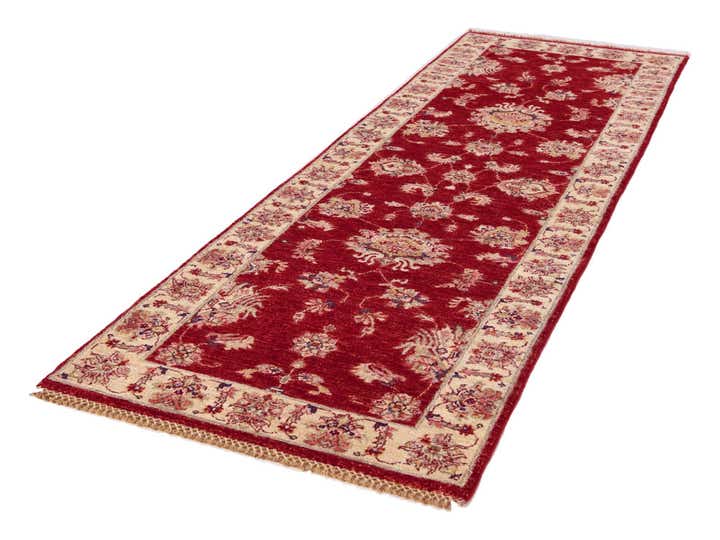 2' 8 x 8' 6 Hand Knotted Peshawar Ziegler Runner Rug