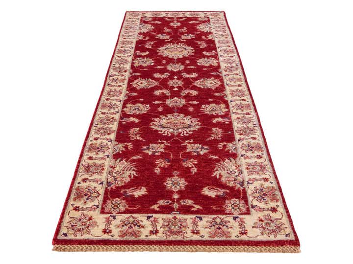 2' 8 x 8' 6 Hand Knotted Peshawar Ziegler Runner Rug