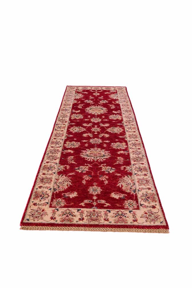 2' 8 x 8' 6 Hand Knotted Peshawar Ziegler Runner Rug