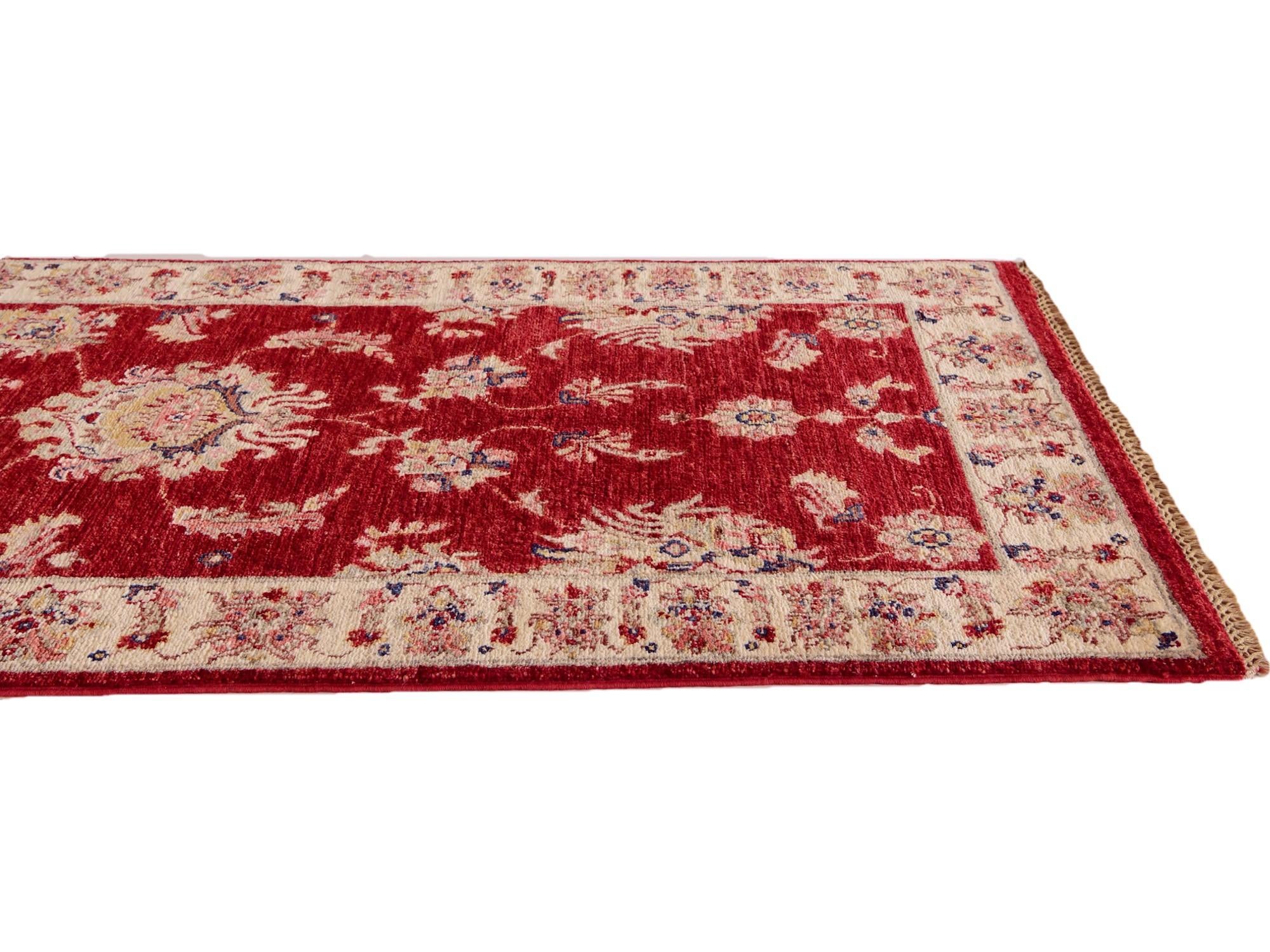 2' 8 x 8' 6 Hand Knotted Peshawar Ziegler Runner Rug